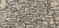 Carte du gouvernement de Picardie en 1600 (zoom sur la Haute-Picardie)