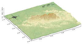 Topografická mapa pohoria