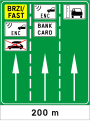 C98 Realignment of vehicles in front of the toll collection facility