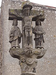 Calvaire de l'ancien cimetière, détail.