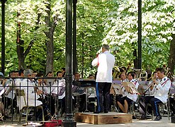 Concert au kiosque à musique en 2005.