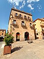 View of the Casa del Primer Marqués de Cerralbo in Ciudad Rodrigo in the Plaza Mayor