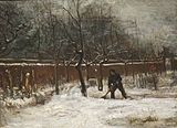 The Rectory Garden in Nuenen in the Snow, January 1885, Norton Simon Museum, Pasadena (F194)