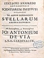 De annuis inerrantium stellarum aberrationibus, 1729