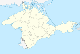 Poloha mesta v rámci polostrova Krym