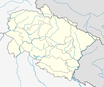 Location map India Uttarakhand