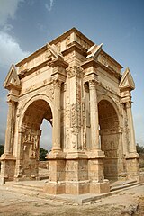 Arco de Septímio Severo de Leptis Magna.