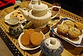 Image 10Tea, biscuits, jam and cakes. Tea is the most popular beverage in the UK. (from Culture of the United Kingdom)