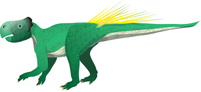 Psittacasaurus illustration by Ritterbush.svg