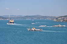 Ships on the Bosphorus in Istanbul, Turkey 001.jpg