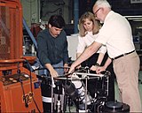 Researchers prepare instruments to deploy from a research vessel (in situ). Data collected using instruments like these ones get uploaded to SeaBASS to help scientists derive products (like chlorophyll-a concentration) from satellite data.