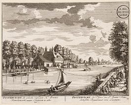 Oostervecht rond 1719 afgebeeld