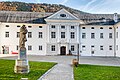 English: Facade of the southern wing with the central avant-corps facing the courtyard Deutsch: Hofseitige Barock-Fassade des Südflügels mit bemerkenswertem Mittelrisalit