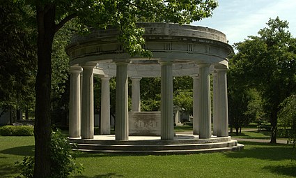 The Birge Memorial by George Cary for George K. Birge, president of the Pierce-Arrow Motor Car Company.