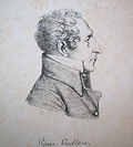 Profil de Vincent-Marie Viénot, comte de Vaublanc.