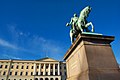 Statue in front of the Royal Palace in Oslo