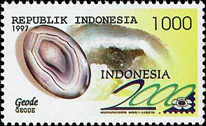 Stamp of Indonesia - 1997 - Colnect 254159 - Indonesia 00 International Stamp Exhibition Geode.jpeg