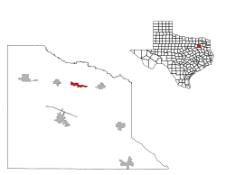 Location of Fruitvale, Texas