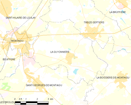 Mapa obce La Guyonnière