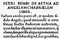 Beispiel der Antiqua-Schrift Bembo aus dem Jahr 1495