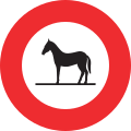 2.12 Prohibition of animals (horse and mare animals as well as the cattle drive)