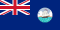 Bandeira da Guiana Britânica, de 1875 a 1906.