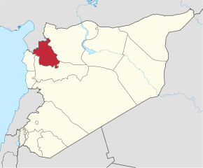 Kart over Idlib
