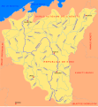 Mapa de la conca hidrogràfica del Petxora