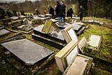 Après la profanation du cimetière juif de 2015.