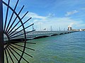 Venetian Causeway view from former site of Miami Herald