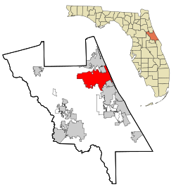 Location in Volusia County and the state of Florida