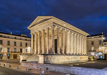 Maison Carrée, a Roman temple (4–7 AD)