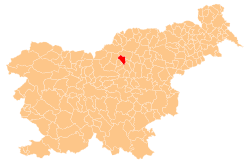 Location of the Municipality of Mozirje in Slovenia