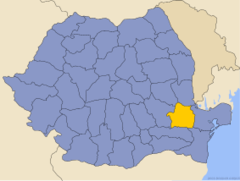 Letak County Brăila di Rumania