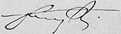 Firma de Ernesto II de Sajonia-Coburgo y Gotha