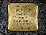 Stolperstein für Flora Baer (Löwenstraße 1)