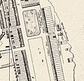 Little Cadogan Place (right) on Richard Horwood's map of 1799