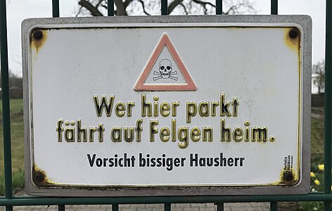 Wer hier parkt, ist doch selber schuld (2)!