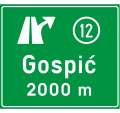 D01 Exit from a highway or an expressway