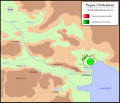 Schema dei movimenti della battaglia di Orcomeno