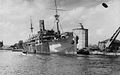 Kriegsschiff als Seemansheim 1947