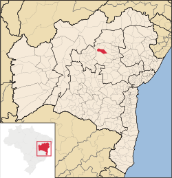 Localization of Várzea Nova in Bahia, Brazil