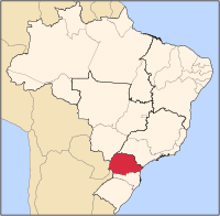 موقعیت پارانا در برزیل