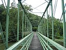 The Capon Lake Whipple Truss Bridge, looking northwest from its southeast end