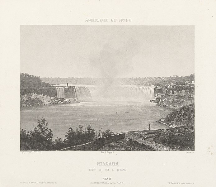 File:De Niagara watervallen Amerique du nord, Niagara, chute du fer a cheval (titel op object), RP-F-F03222-B.jpg