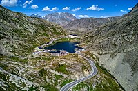 The Great St. Bernard Pass and Lake