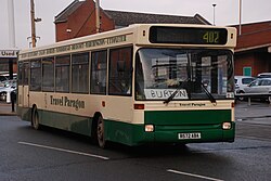 Paragon Travel bus in Burton on Trent on route 402.