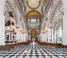 The nave of St Paul's Cathedral