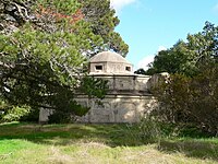 The Shannon family mausoleum outside of Moculta, South Australia.