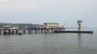 Port de plaisance sur la mer Noire à Soukhoumi.